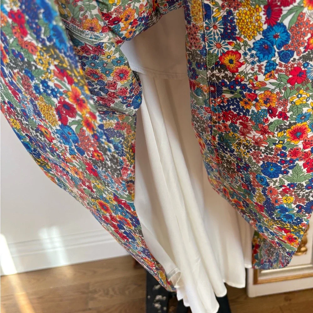 J.Crew Collection Tall Floral Belted Sheath Dress – Size 10 Tall - Picture 7 of 11